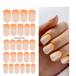 Пленки для маникюра Provocative Nails ombre kumquat