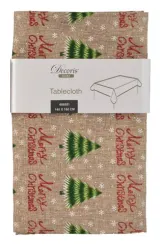 Новогодняя скатерть Merry Christmas,140х180 см., Kaemingk (668551/2)