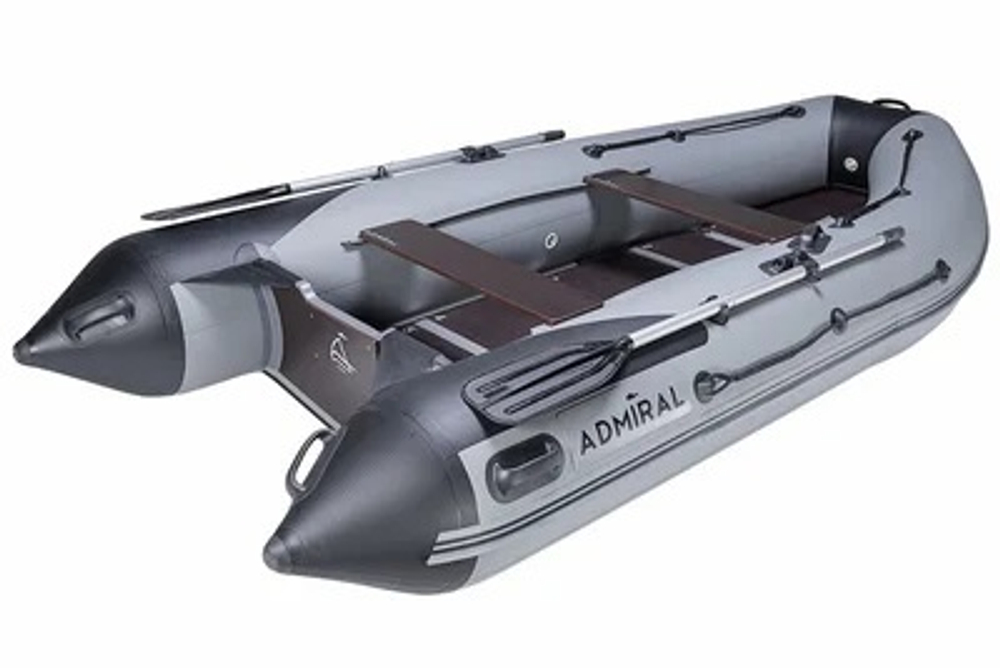 Лодка ПВХ АДМИРАЛ 340 SPORT LITE + 2х-тактный лодочный мотор HDX R SERIES T 9.8 BMS