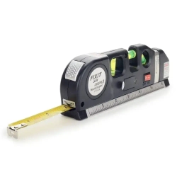 Лазерный уровень строительный Laser Level Pro 3 со встроенной рулеткой 3 метра