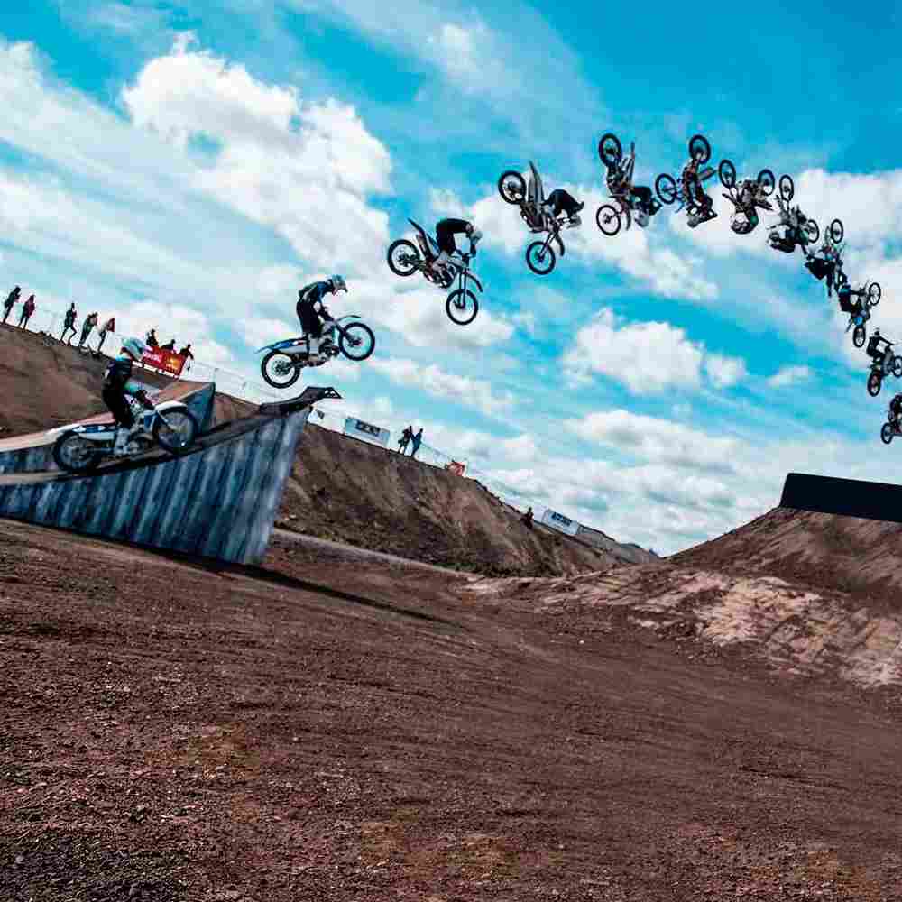 Надувная подушка «LandBag» для байк-прыжков и трюков, 8×8×3,5 м