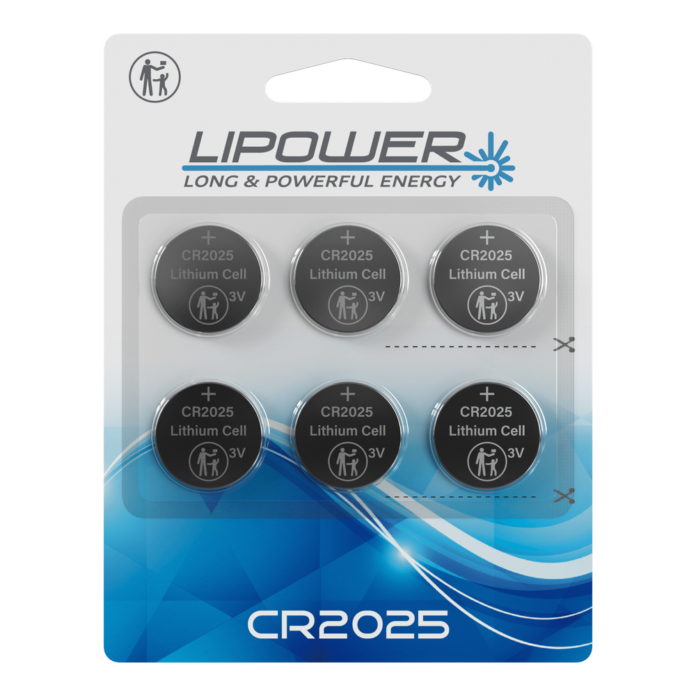 Литиевая батарейка CR2025, 3V, 170 mAh, 6 шт