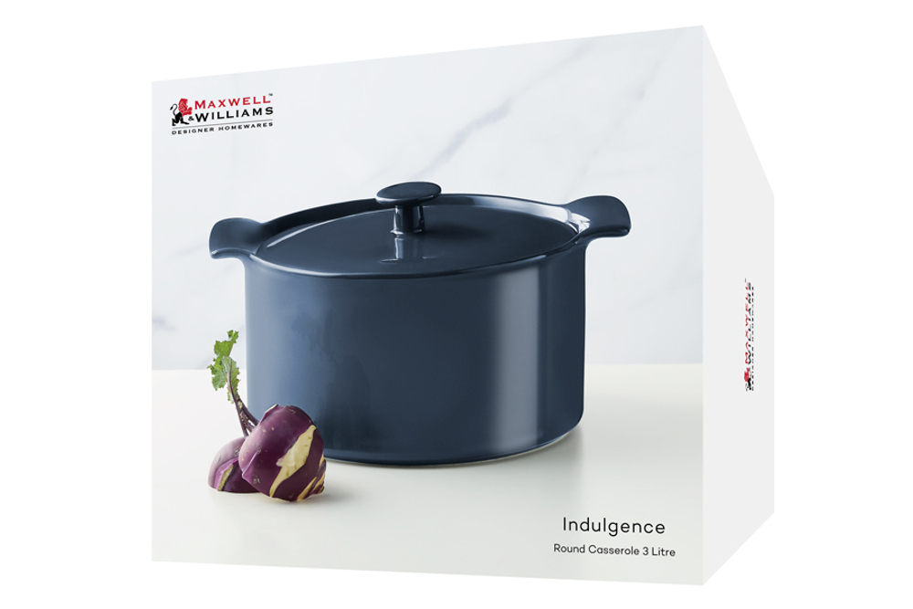 Кастрюля с крышкой 3л Maxwell & Williams Indulgence синяя