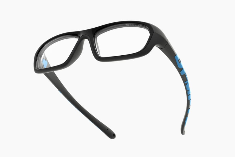 Спортивные очки с диоптриями Demetz Softness R / Matte Black / Matte Blue Colorless Cat.0