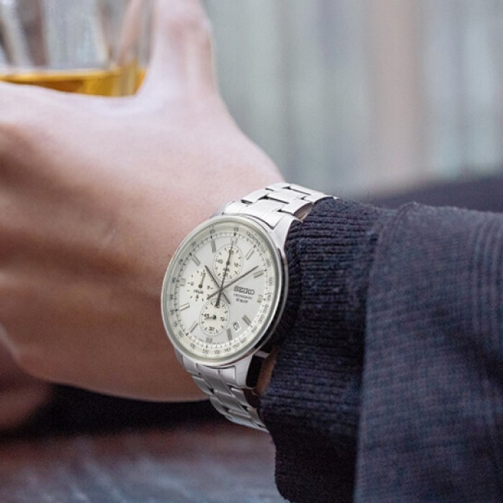 Мужские японские часы Seiko SSB375P1