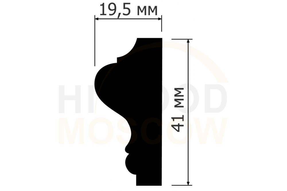 Молдинг Hi Wood LD40 (41*19,5*2000мм)