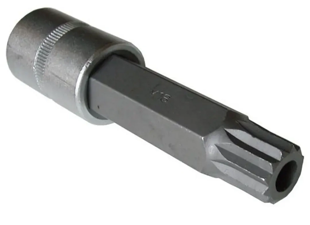 Головка-бита SPLINE 12-лучевая M16 с отверстием 1/2''(L-55мм) RockForce##Rock FORCE RF-34805516T