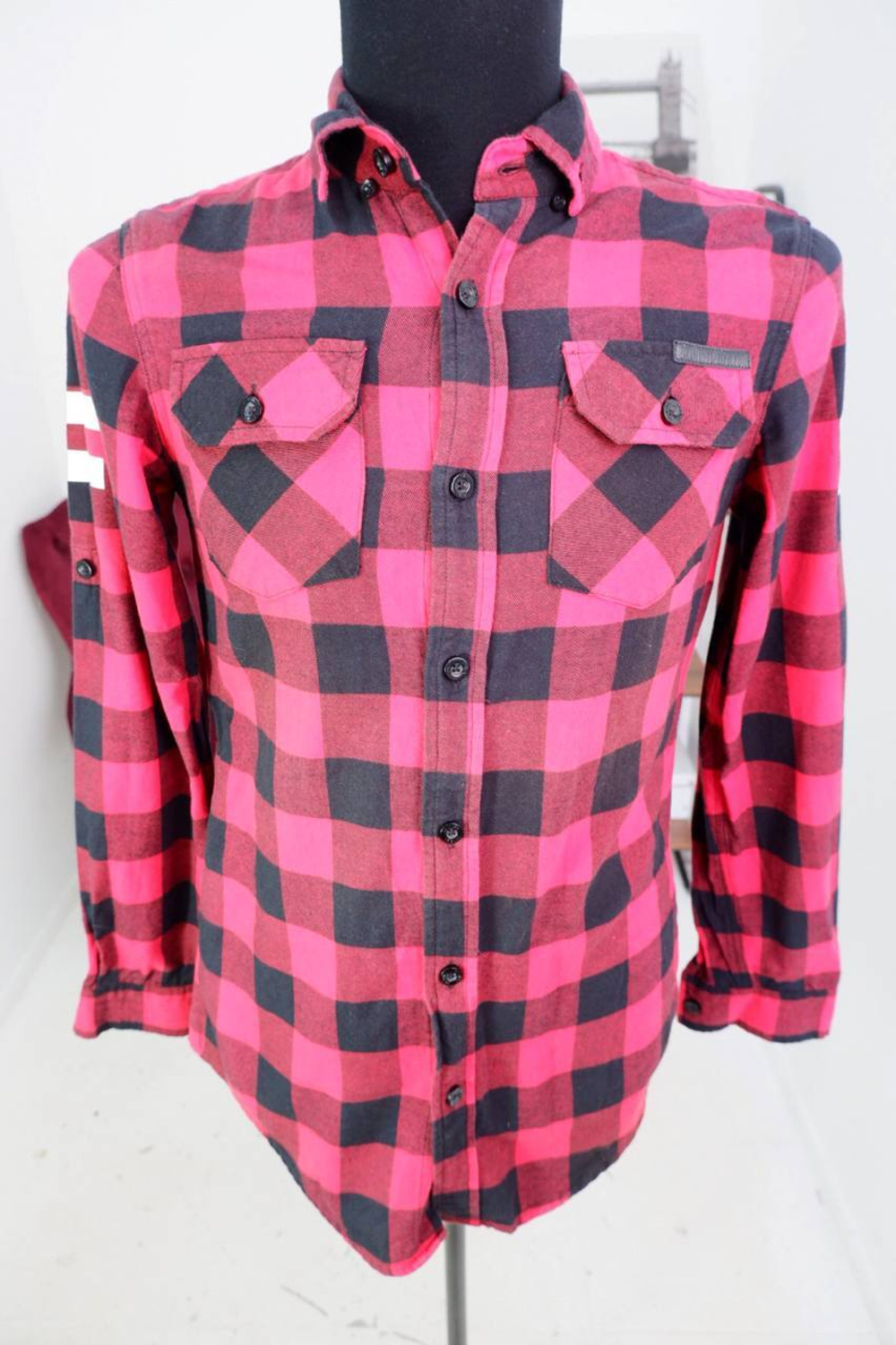 Рубашка Criminal Damage модная, маркировка XS, визуально на 42/44 размер