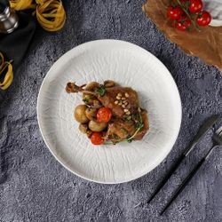 Тарелка с бортом d 27 см h3 см White Raw Wood P.L. Proff Cuisine [3]