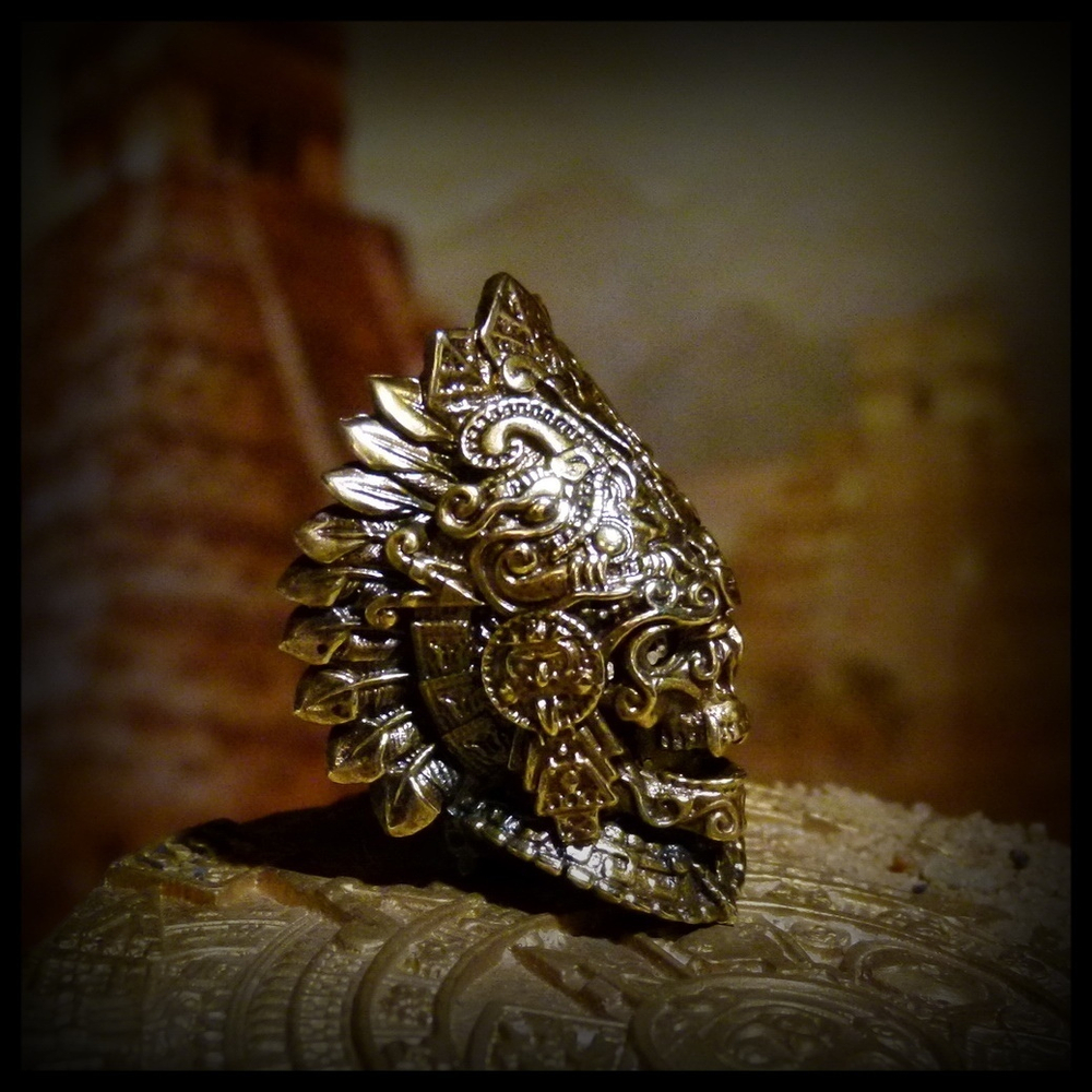 Бусина "Жрец Инти" для темляков или браслетов , латунь