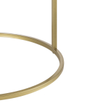 Журнальный стол Woodville Плумерия белый мрамор, золото