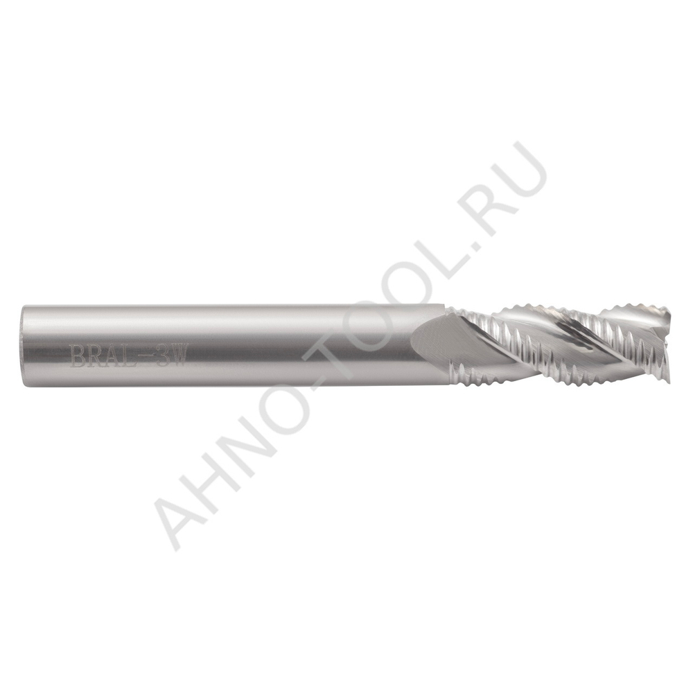 Фреза твердосплавная обдирочная 18мм (L=100, l=50, хв=18) Z3 30° по алюминию и цветным металлам BRAL