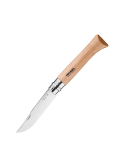 Нож Opinel №12, нержавеющая сталь, рукоять из бука, серрейторная заточка, 002441