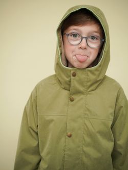 Парка c флисом оливка