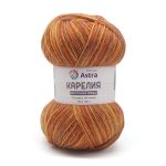 Пряжа Astra Premium (Астра Премиум) Карелия носочная (Karelia sock) / уп.2 мот. по 100 г, 400 м, 1001