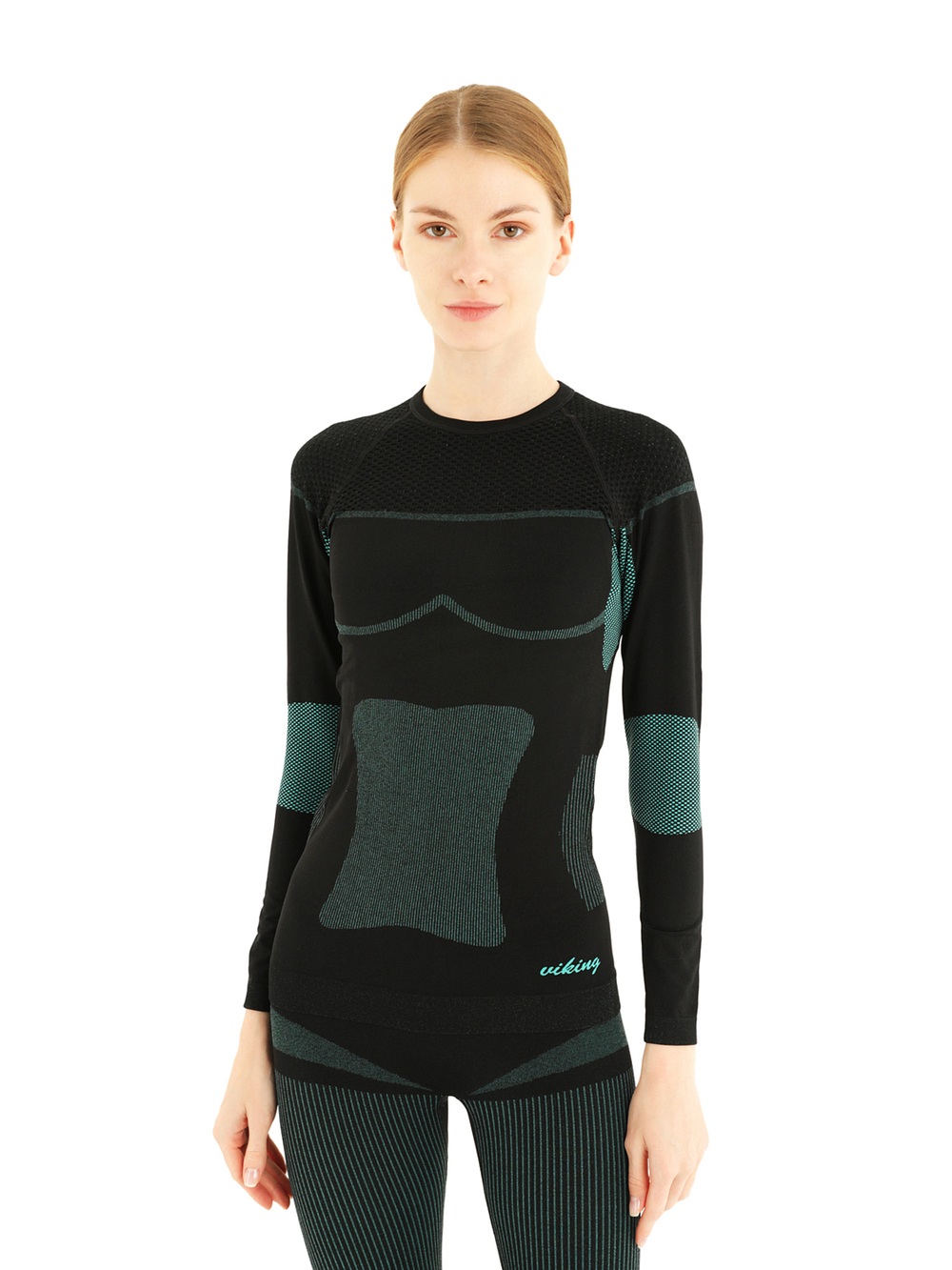 Комплект термобелья VIKING Ilsa Lady Set Black/Turquise (US:M)