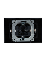 BRITE Розетка 2-местная с заземлением с защитными шторками 16А в сборе РСш12-3-БрМ маренго IEK