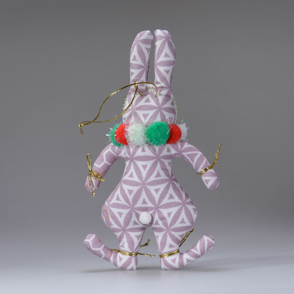 Ёлочная игрушка Кролик с шариками