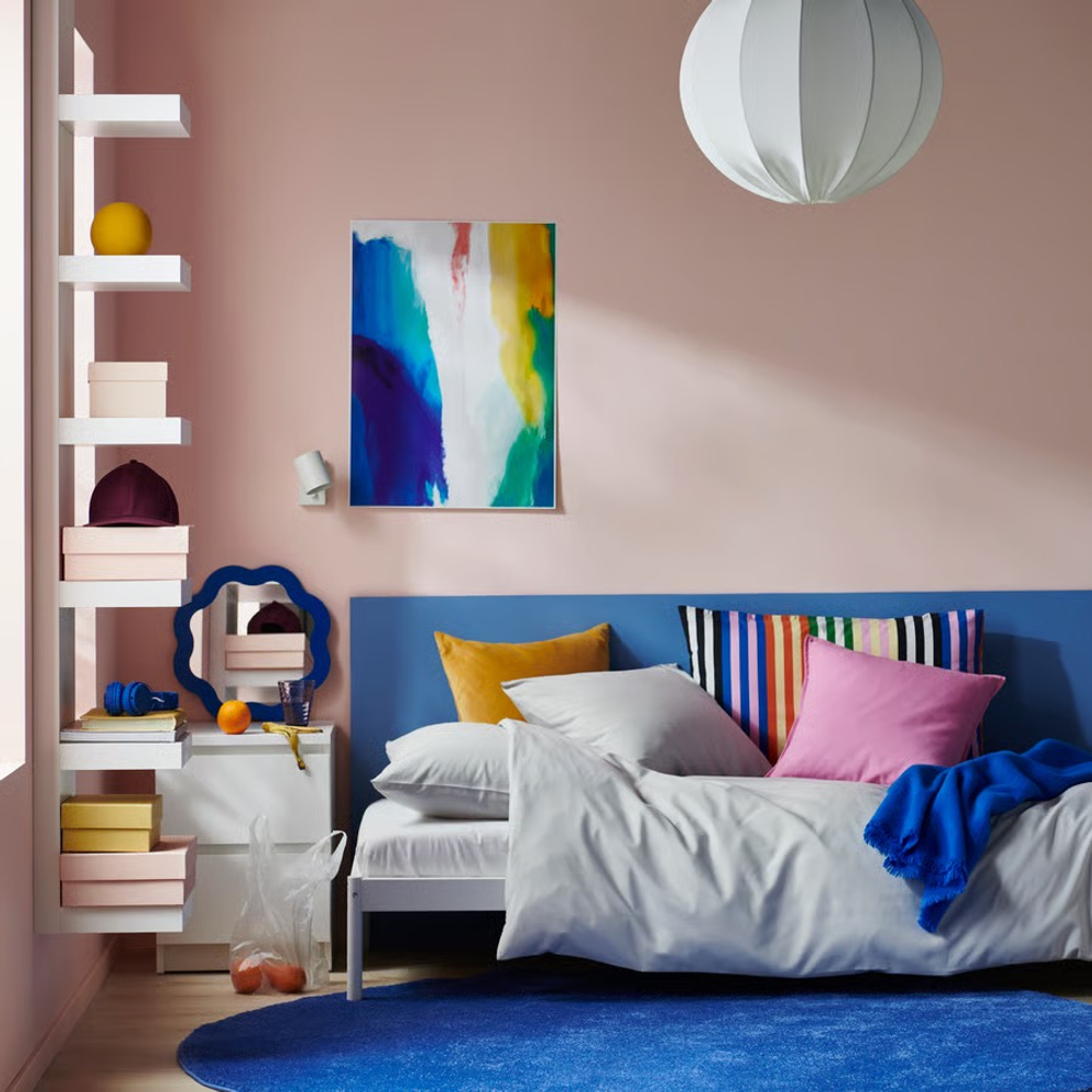 ПИЛТАНДВИНГЕ PILTANDVINGE Пододеяльник и наволочка, серые.150x200/50x60 см
