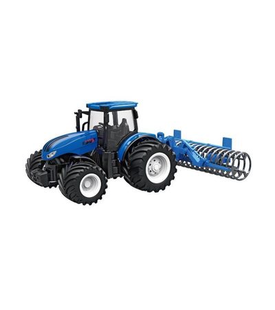 Р/У фермерский трактор Korody с сеноподборщиком, мет. кузов, широкие колеса 1/24 2.4G 6CH RTR