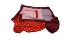Комбинезон - Ветровка спектр (без подкладки) 27Т девочка (обхват груди 55 - 61), красный с рисунком/бордовый