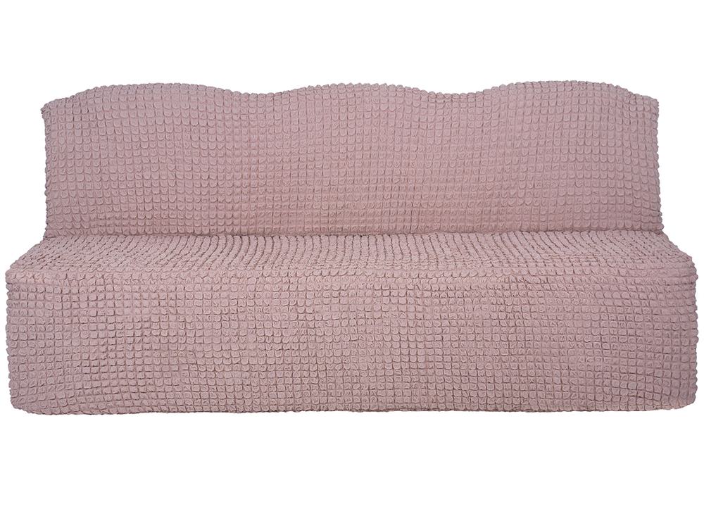 Чехол на трехместный диван без подлокотников Модерн, цвет Пудра