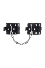 Кожаные оковы Pecado 2162, однослойные с люверсами