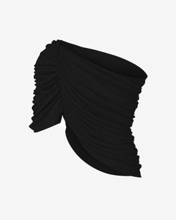 Топ из трикотажа с драпировкой