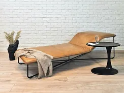 Кресло-кушетка Clivio Daybed, коричневая кожа
