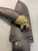 Кизлярский нож с головой (латунь) 4 мм сталь 95Х18