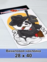 Наклейка - Панда Гангстер