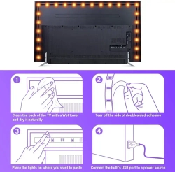 Светодиодная лента 5 Вт, IP25, Теплый белый, 1 шт