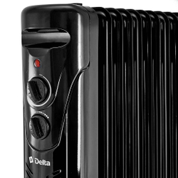 Обогреватель масляный D10-9 "DELTA", 2000 Вт, 9 секций, черный