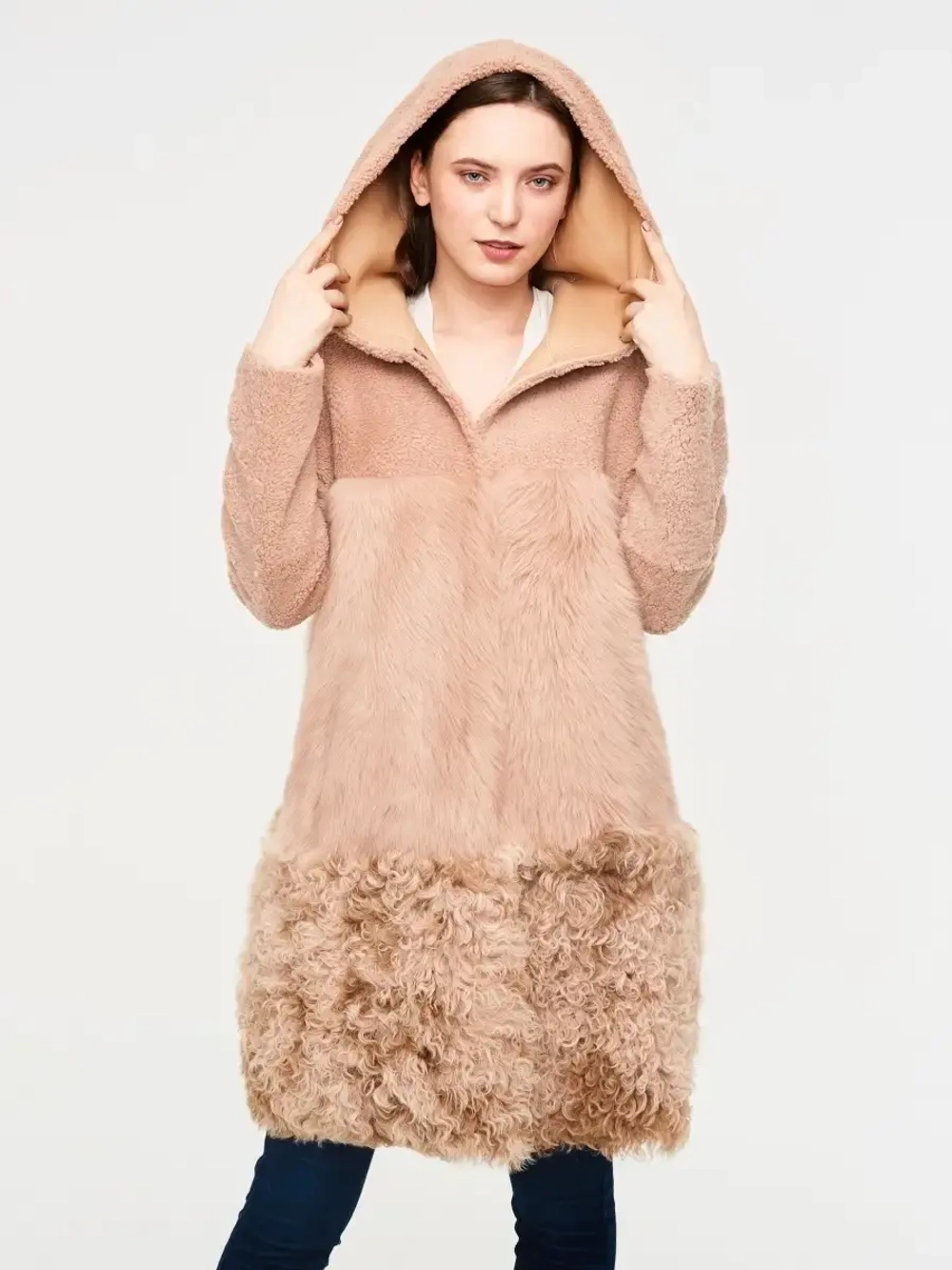 шуба женская натуральная овчина Турция