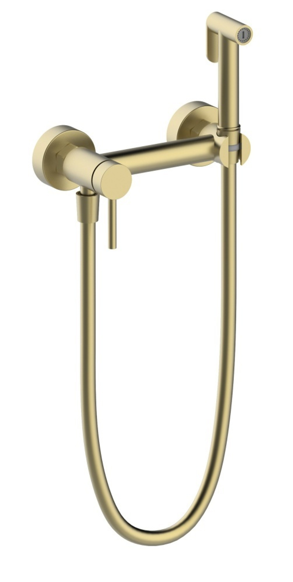 462552-S Смеситель настенный с ГИГ. душем (Мат. Золото) ViEiR  (10/1шт)