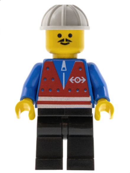 Минифигурка LEGO trn053 Работник железной дороги