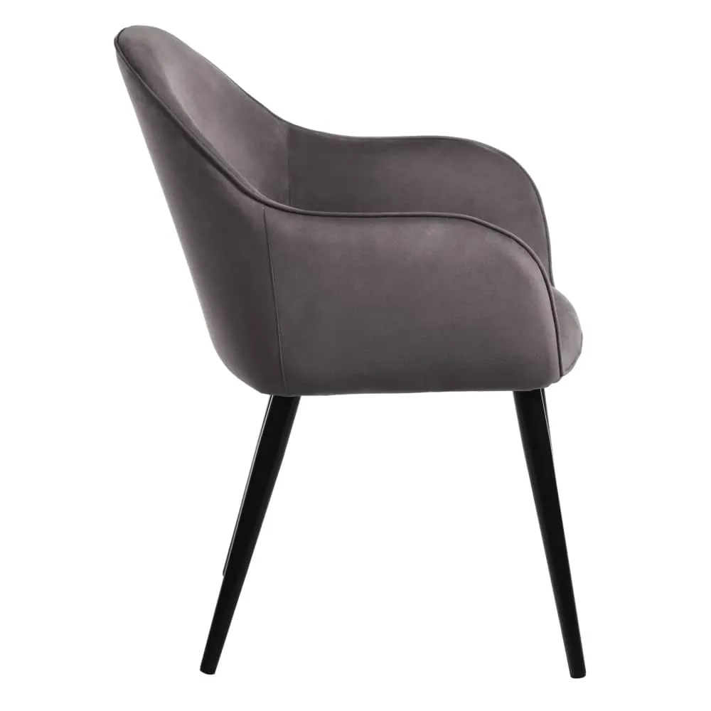 Стул Bradex Home Frida тёмно-серый велюр