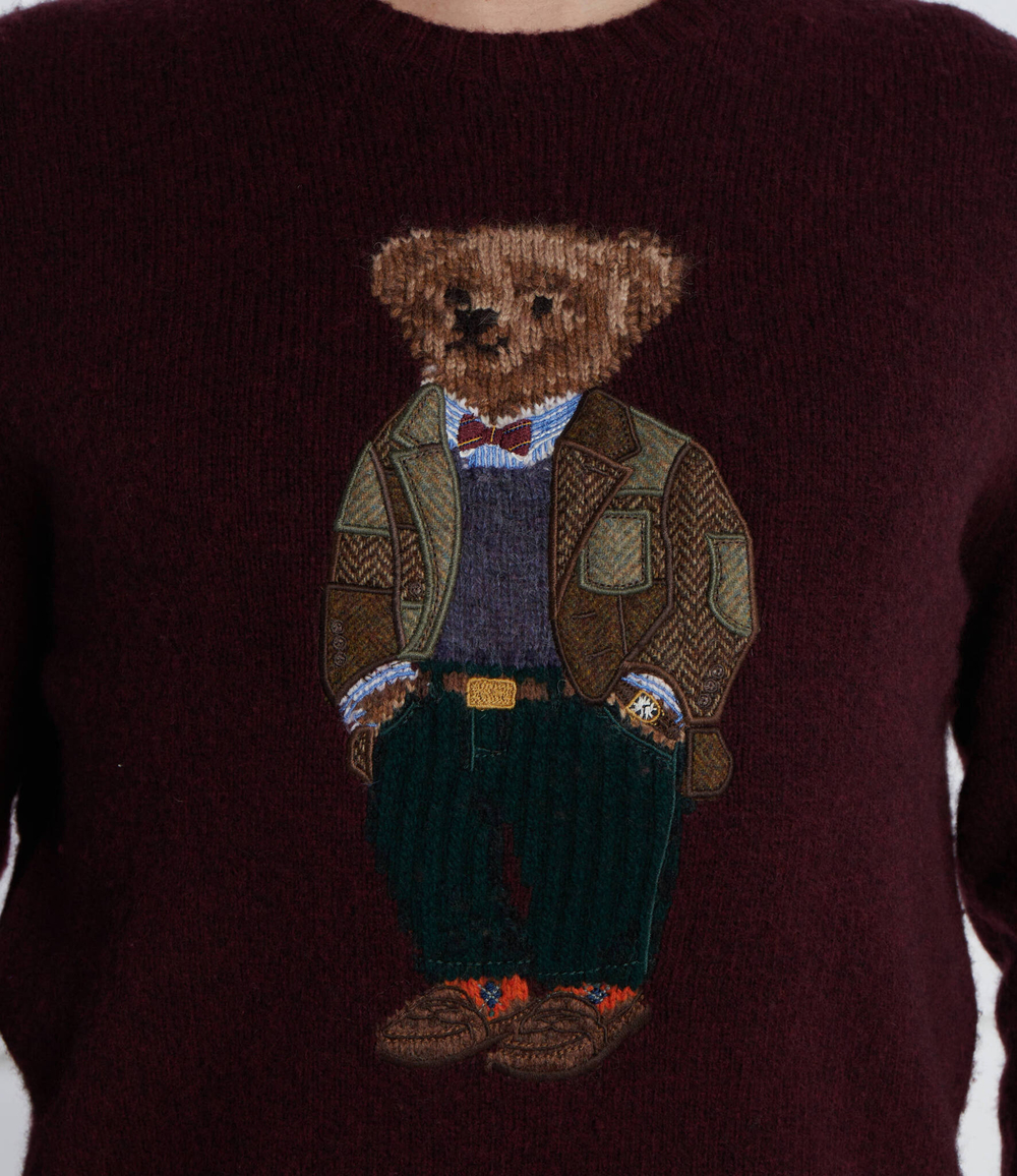 Хлопковый свитер POLO RALPH LAUREN - бордовый(710918804)
