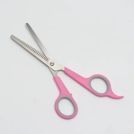 Ножницы филировочные с упором, лезвие — 6,5 см, цвет МИКС