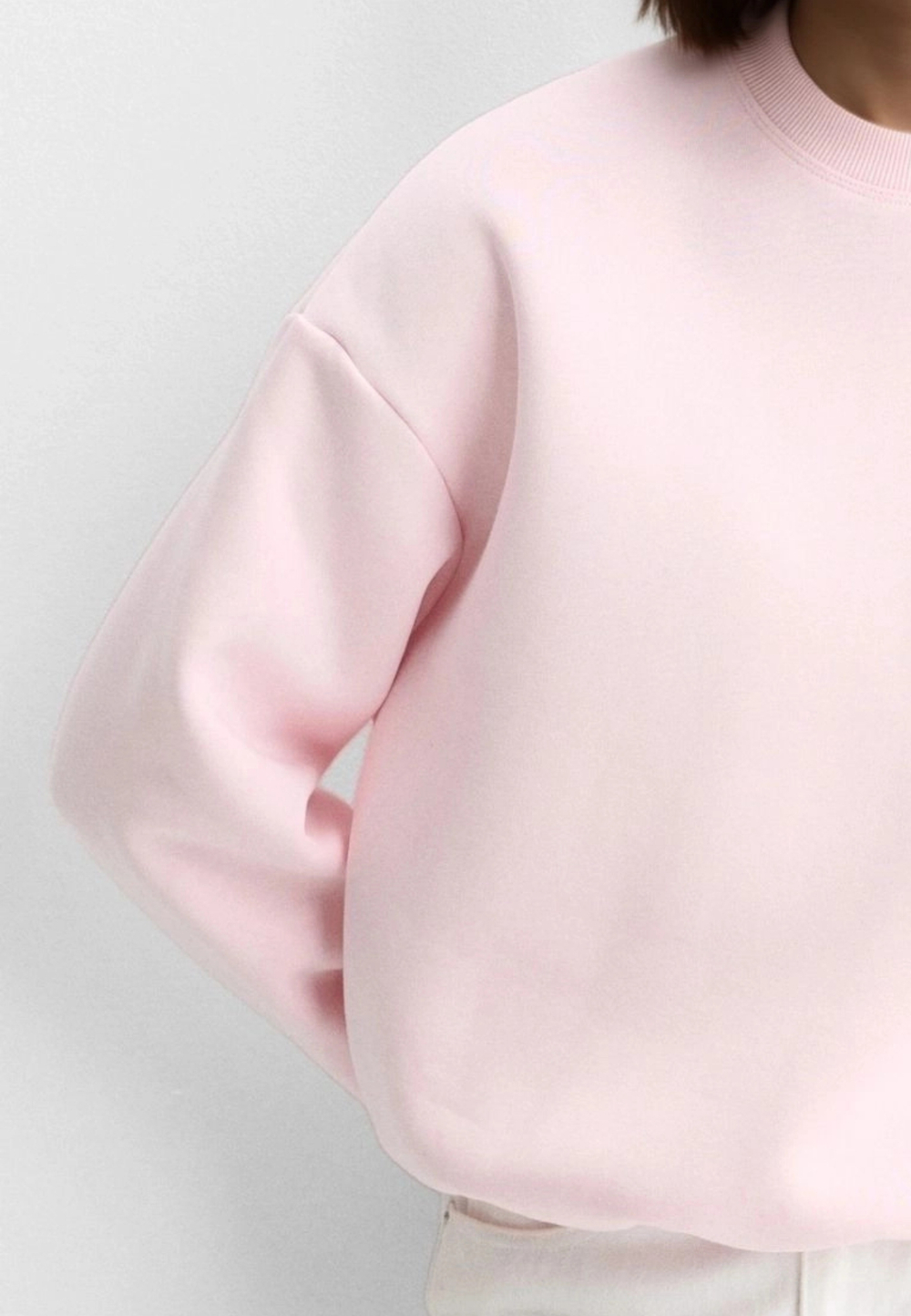 Розовый свитшот