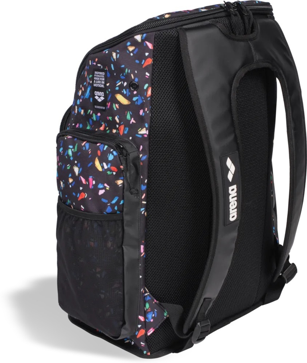 ARENA SPIKY III BACKPACK 45 ALLOVER CONFETTI BLACK
