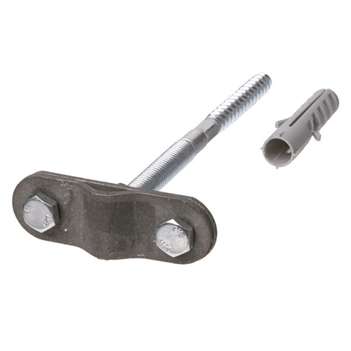 Держатель фасадный для прута D6-10 мм длина 250 мм, дюбель, стальной зажим, термодиффузия TDM SQ2402-3115