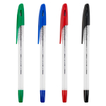 Набор шариковых ручек СТАММ "Орбита 100" 4шт., 4цв.