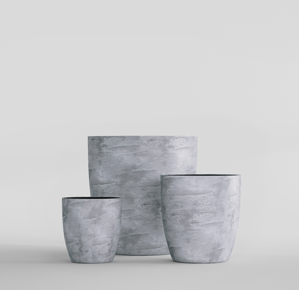 Кашпо, коллекция КОНКРИТ, форма ВЕЙС