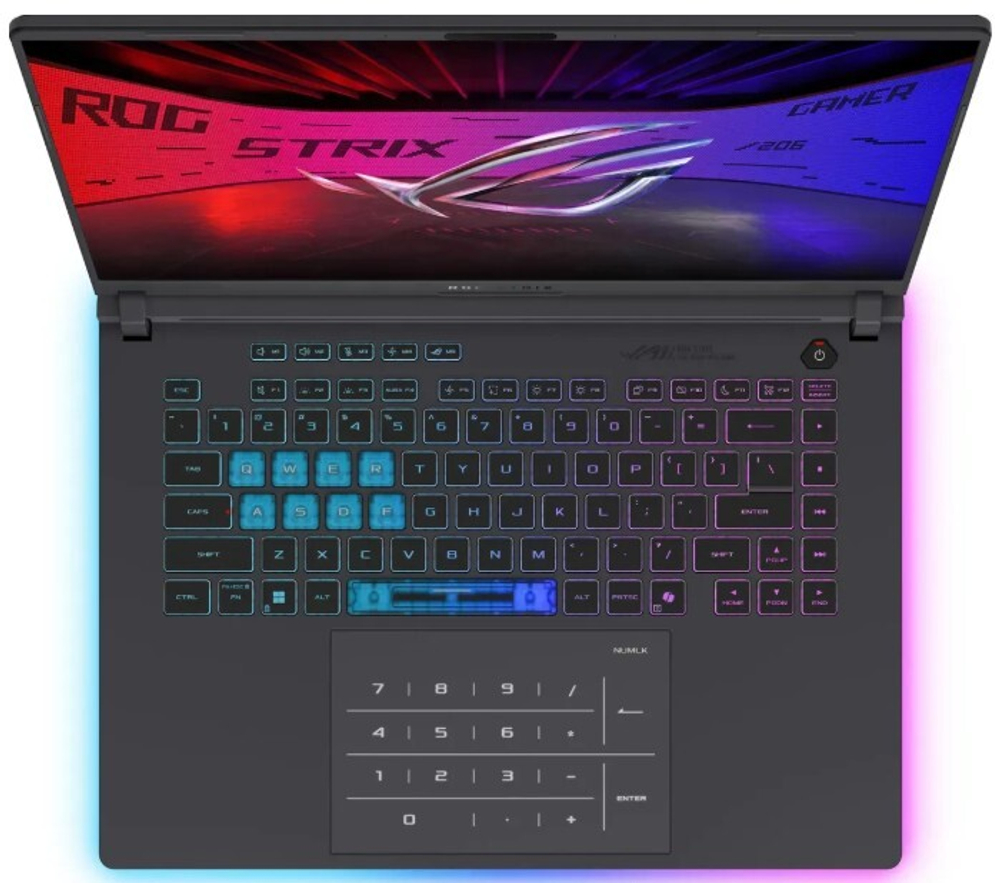 Ноутбук  ASUS ROG Strix G16 G615LW-S5080 16 ", Core Ultra 9, 32 Гб RAM, 1 Тб SSD, GeForce RTX 5080, Серый