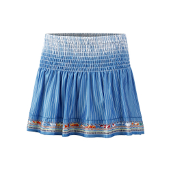 Женская теннисная юбка Lucky in Love Long Dreamin' Smocked Skirt Women - Blue