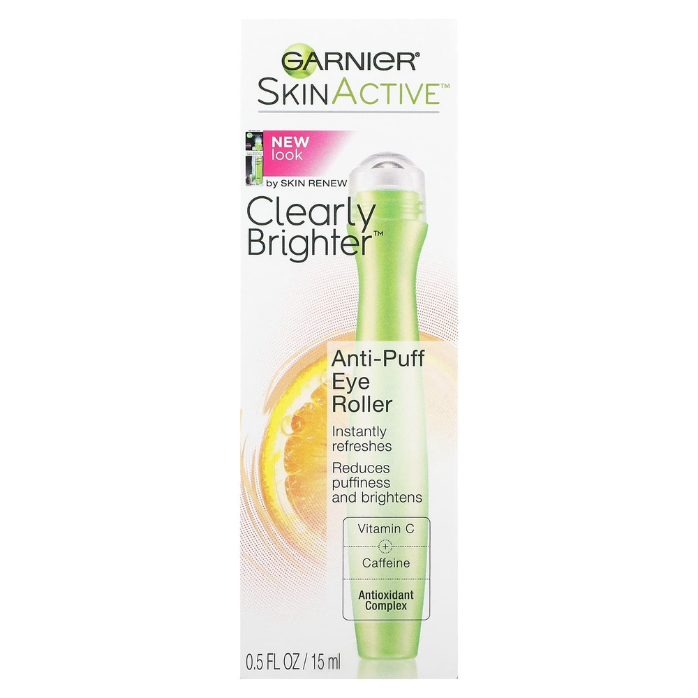 Garnier, SkinActive, ролик-ролик для глаз против отечности, 15 мл (0,5 жидк. унц.)