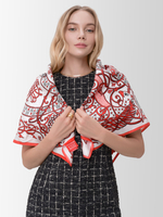 Платок «Русское сердце» 100% шелк