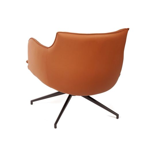 Лаунж кресло Sofia, экокожа терракот