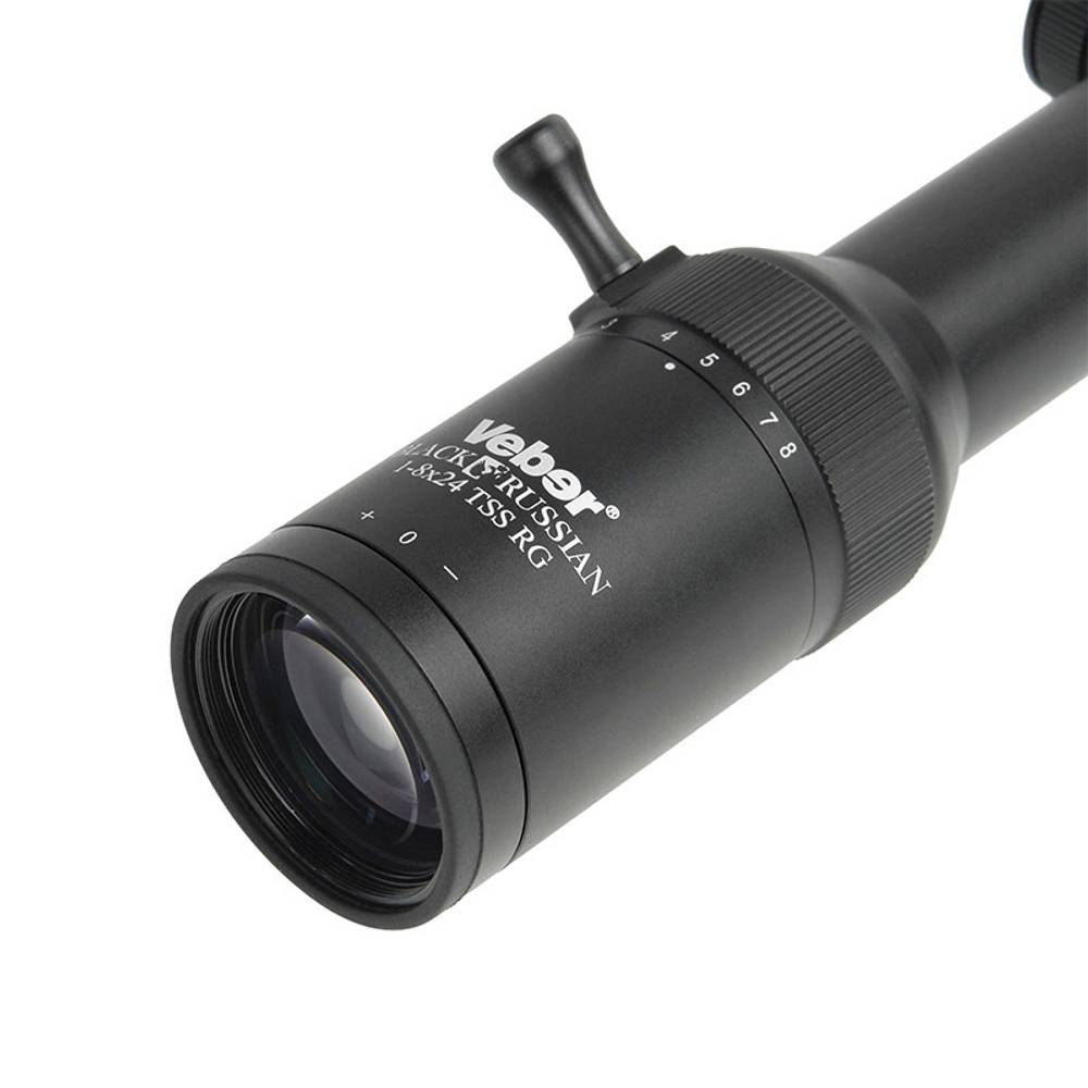 Оптический прицел Veber Black Russian 1-8x24 TSS RG ( Сетка FireDot 4 / с подсветкой )